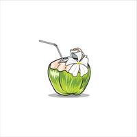 the coconuts that are in Bali vector