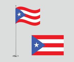 Puerto Rico Flag Design Editable Flat Style for Web Print and International Use vector