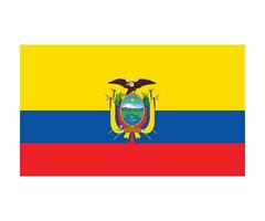 Ecuador Flag Design Editable Flat Style for Web Print and International Use vector