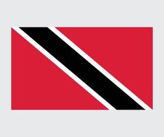 Trinidad and Tobago Flag Design Editable Flat Style for Web Print and International Use vector