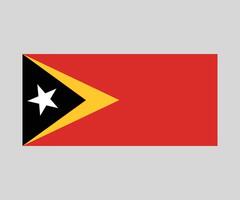 Timor-Leste Flag Design Editable Flat Style for Web Print and International Use vector