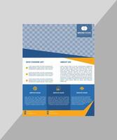 Simple Modern professional business flyer template vector