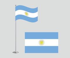 Argentina Flag Design Editable Flat Style for Web Print and International Use vector