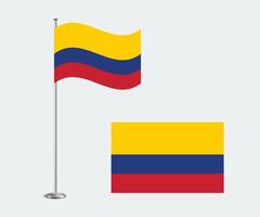 Colombia Flag Design Editable Flat Style for Web Print and International Use vector