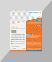 Modern Clean professional business flyer template vector