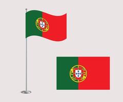 Portugal Flag Design Editable Flat Style for Web Print and International Use vector
