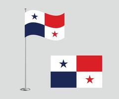 Panama Flag Design Editable Flat Style for Web Print and International Use vector