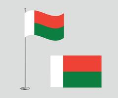 Madagascar Flag Design Editable Flat Style for Web Print and International Use vector