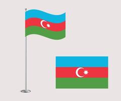 Azerbaijan Flag Design Editable Flat Style for Web Print and International Use vector