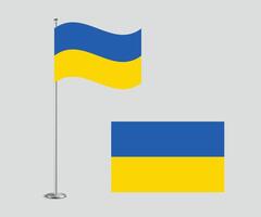 Ukraine Flag Design Editable Flat Style for Web Print and International Use vector