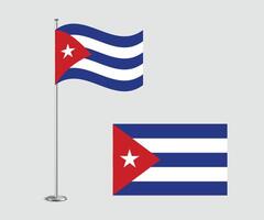 Cuba Flag Design Editable Flat Style for Web Print and International Use vector