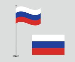 Russia Flag Design Editable Flat Style for Web Print and International Use vector