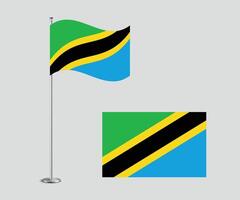 Tanzania Flag Design Editable Flat Style for Web Print and International Use vector