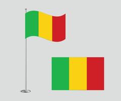Mali Flag Design Editable Flat Style for Web Print and International Use vector