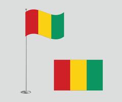 Guinea Flag Design Editable Flat Style for Web Print and International Use vector