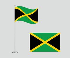 Jamaica Flag Design Editable Flat Style for Web Print and International Use vector