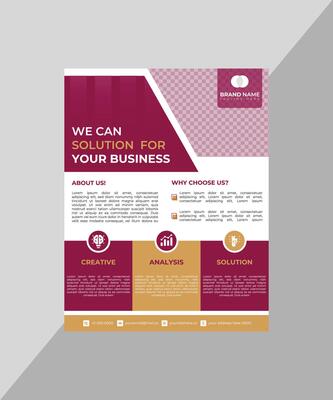 Sleek professional business flyer template