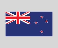 New Zealand Flag Design Editable Flat Style for Web Print and International Use vector