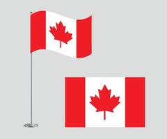 Canada Flag Design Editable Flat Style for Print, Web, and International Use vector