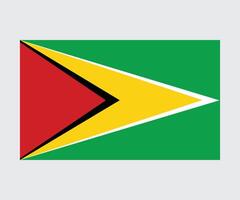 Guyana Flag Design Editable Flat Style for Web Print and International Use vector