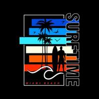 surf time art vector