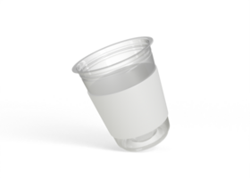 Transparent Coffee Cup with Condensation for Refreshing Brand Feel png