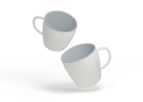 Oval Ceramic Cup for Branding Presentation png