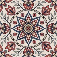 Kaleidoscope mandala with intricate floral symmetry vector