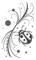 Subtle ink drop background, black drops on white with light splash textures vector