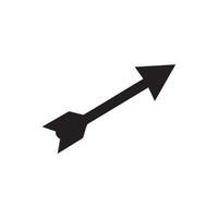 Simple Black Arrow Pointing Upward in Silhouette Style silhouette vector