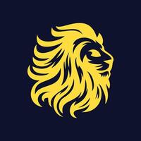 lion silhouette logo vector
