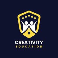 Education Logo Flat And Simple Design vector