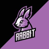stylish rabbit logo design vector