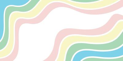 Wave Background With Pastel Colors vector
