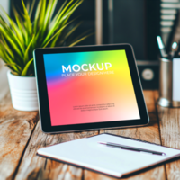 Dynamic Tablet Display Perfect for App Showcases psd