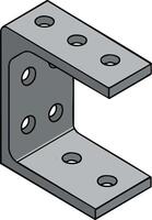 Metal L Bracket Connector with Multiple Holes for Structural Support and Assembly in Construction Projects Illustration vector