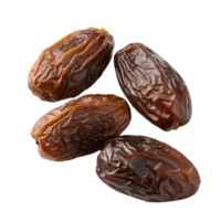 Close-up of Fresh Medjool Dates Natural Sweetness and Healthy Snack, Dried Fruit Delight on Transparent Background png