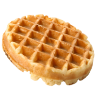 Golden Brown Waffle Delight Freshly Cooked Breakfast Treat with Crispy Texture on, Perfect for Food Photography and Culinary Content Transparent Background png