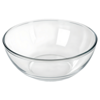 Empty Clear Glass Mixing Bowl on Kitchenware, Food Preparation, Modern Kitchen Utensil, Transparent Glassware, Minimalist Photography, Studio Shot, Cooking Concept Transparent Background png