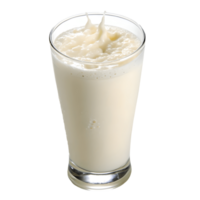 Refreshing Milkshake Splash Creamy Vanilla Beverage in a Glass, Cold Drink Delight, Studio Shot Transparent Background png