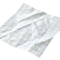 Crumpled White Graph Paper Sheet Wrinkled Texture, Grid Lines, Isolated Background, Wrinkled, Square Pattern, Sketching, Note Taking Transparent Background png