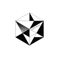 Polygonal Shape with Abstract Art Style in Monochrome png