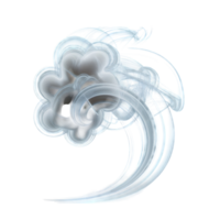 Modern Stylized Cloud Illustration with Smooth Design png