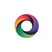 arco Iris cor ciclo logotipo com moderno estilo png