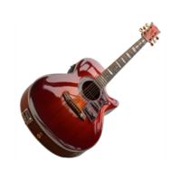 acústico guitarra aislado en transparente antecedentes png