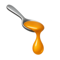 Dripping Honey on a Spoon with Iconic Simple Design png