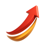 Dynamic Arrow in Motion with Simple Design Elements for Visuals png