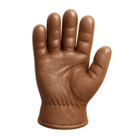 Hyperreal Leather Glove on White Background for Artistic Use png