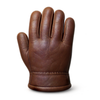 Hyperreal Leather Glove on Transparent Background for Visual Projects png