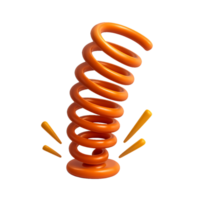 Vibrant Spring Icon with Dynamic Spiral and Playful Elements png